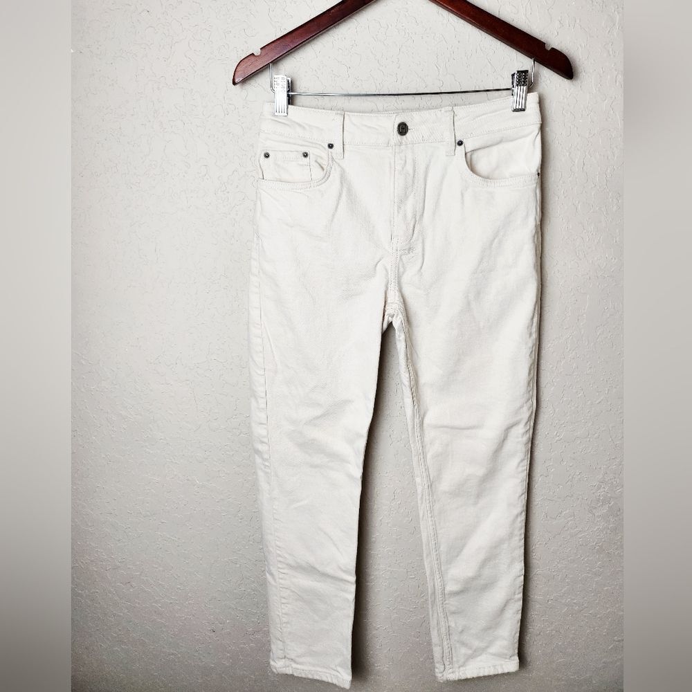 Ksubi Slim Skinny Denim Jeans Womens Ivory White Size 27